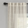 thumbnail image 4 of Lush Decor Farmhouse Textured Grommet Sheer Window Curtain Panels Blush 38X84 Set, 4 of 11