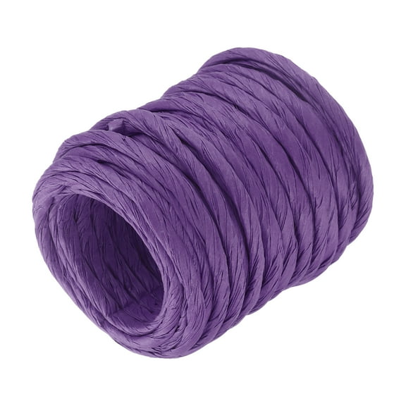 Raffia Paper Craft Rope Packing Rope 13.1 Yards Handmade Twisted Paper Craft String/Cord/Rope Purple
