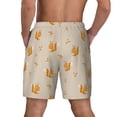 thumbnail image 2 of Lsque Mens Swim Trunks Squirrel Animal Pattern - Bathing Suit Compression Liner - Beach Swim Shorts Swimwear - (S-3XL) - Stretch Quick Dry -Large, 2 of 9