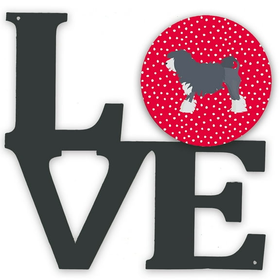 Lowchen Little Lion Dog #1 Love Metal Wall Artwork LOVE