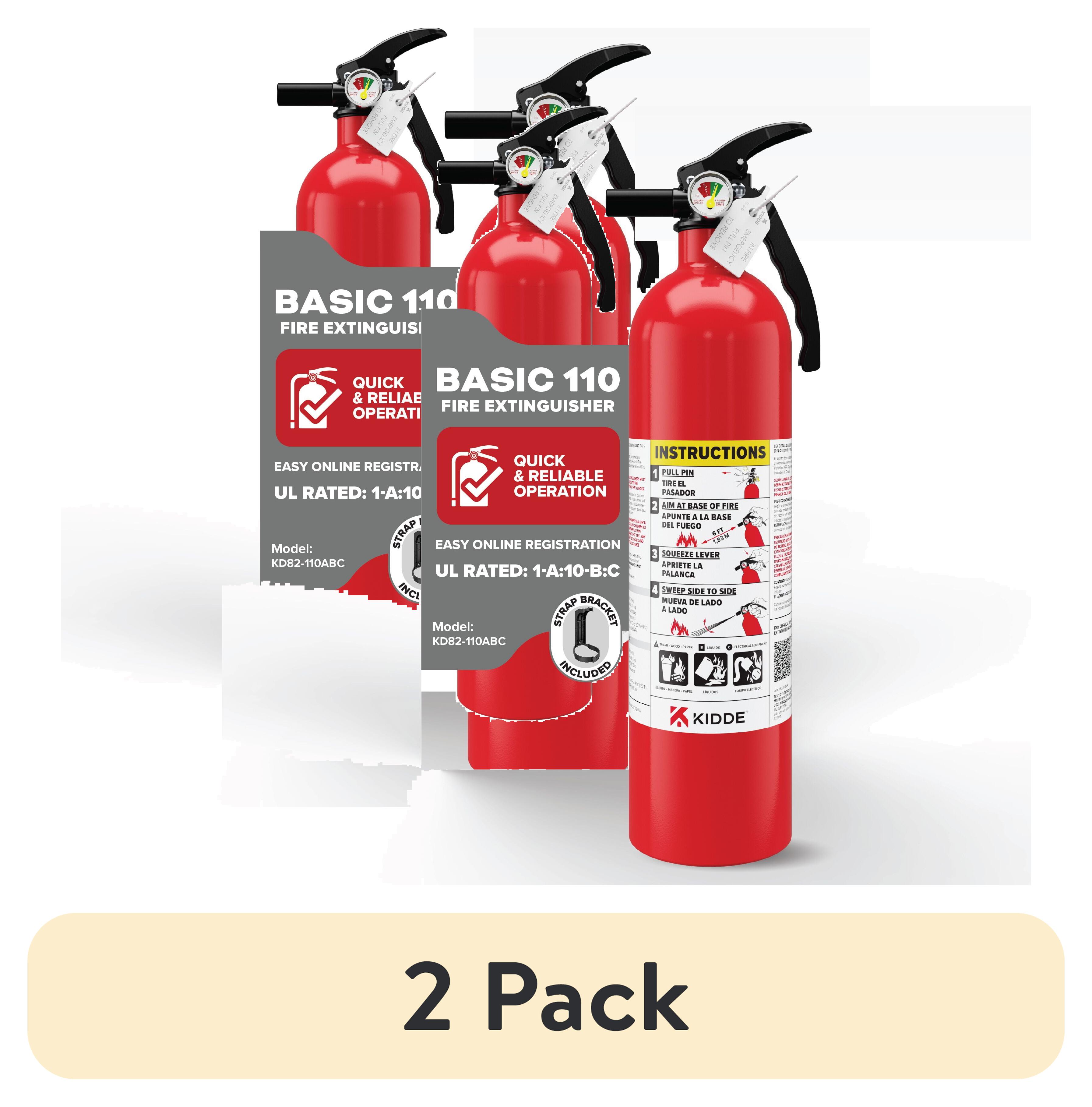 Kidde Basic Fire Extinguisher for Home, 2-Pack, 1A10BC