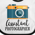 thumbnail image 4 of Inktastic Assistant Photographer Boys or Girls Baby Bib, 4 of 4