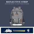 thumbnail image 5 of FORMRS Unisex School Backpack 17" Student Travel Bag with Laptop Compartment, Cats Reading Pattern, 5 of 7