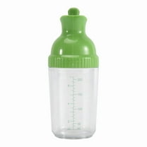 1 * Salad Dressing Shaker Dispenser-Transparent & Green