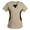 Khaki, variant on LEAVINGSUO Womens Tops Plus Size Summer Tops Women Short Sleeve V-neck Tops Work Uniform Patchwork Color Pocket Blouse