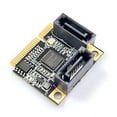 thumbnail image 7 of Small PCIE to 2 Port SATA3.0 Adapter Expansion Card Controller Card ASM1061 Chip 6Gbps for Desktop, 7 of 7
