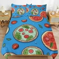 thumbnail image 2 of Fun Pizza Bedding Sets Twin Duvet Cover 3 Piece Cute Bed Set for Boys Girls Kid, 2 of 6