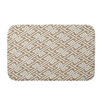 Simply Daisy 24" x 17" Plush Microfiber Brown Leeward Key Bath Mat