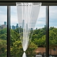 thumbnail image 1 of COMPUKAS Rideau en Tulle Rideaux en Voile Filtrant la Lumière Blanc Lot de 1 pour Chambre, 1 of 8