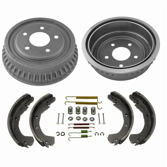 100% New Rear Brake Drums Brake Shoes Spring Kit for Pontiac Bonneville 87-89
