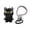 Black Cat, variant on 3D Printed Animal Koala Keychain Cute Mini Wildlife Bag Charm & Pendant, Adorable Figurine Accessory for Keys, Valentines Day Easter Gift Idea,  Collectible Decoration