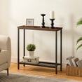 thumbnail image 4 of HOOBRO 75 cm Narrow Console Table, Small Entryway Table with Shelf, 2 Tier Thin Sofa Table, Display Table, for Hallway, Living Room, Bedroom, 4 of 9