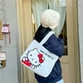 thumbnail image 4 of Bolso MINISO de Disney Sanrio, bolso de mano Kuromi de tela con dibujos animados, bolso de hombro bonito para papelería, bolso de gran capacidad 2024, 4 of 5