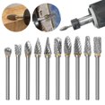 thumbnail image 1 of 10 Pcs Tête de Broyage Rotative Double Cannelée 36mm Carbure Tungstène Coupe-Lime Rotatif, 1 of 5