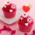 thumbnail image 4 of Cake Candle, Happy Birthday Heart Shape Candles Glitter Cupcakes Candles Toppers, 4 of 5