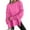 Hot Pink #017, variant on Mohiass Women Oversized Sweatshirts Thumbhole Long Sleeve Hoodies Shirts 2025 Fall Side Slit Pullover Top Teen Y2k Outfits Black L