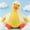 Yellow, variant on Sitting Duck Stress Relief Toy, Sensory Squeeze Toy for Anxiety, Soft Animal Shape Desk Decor, Creative Fidget Toy for Office and Home Use Yellow