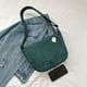 thumbnail image 3 of Bolsas de mensajero de pana Bolsas de hombro Harajuku Bolsa de bola de masa japonesa (verde) Ehuebsd Para Estrenar, 3 of 9
