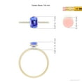 thumbnail image 4 of ANGARA Natural Thin Shank Cushion Cut Tanzanite Ring With Diamond Accents in 14K Yellow Gold for Women (Size-7x5mm) | December Birthstone, Anniversary, Jewelry Gift for Women | Natural Tanzanite Ring, 4 of 9
