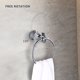 thumbnail image 2 of Crystal Towel Ring, Bathroom Hand Towel Holder Chrome Towel Rack Accessories Wall Mounted, Polished, 2 of 4