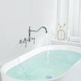 thumbnail image 3 of sumerain Vintage Tub Faucet Wall Mount Bathtub Faucet 3 Hole 8 Inches Center Chrome, 3 of 12