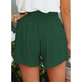 thumbnail image 5 of Asyoly Womens Shorts Summer Casual Ruffle Elastic High Waisted Smocked Shorts Pants, 5 of 7