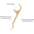 thumbnail image 2 of Natural dental floss toothpick 200 pack with bamboo charcoal toothbrush 12 pack, 2 of 4