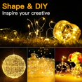 thumbnail image 3 of LINLIN 2 Packs Battery Fairy Lights,5m 50 LED Fairy Lights Battery Operated, Waterproof String Lights Copper Wire Bottle Lights, for Indoor Bedroom Outdoor Wedding Decorations, 3 of 7