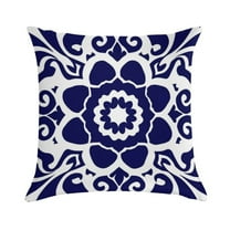 Blue And White Pioneer Flower Pillow Covers,Blue And White Pioneer Flower Throw Pillow Covers 20"×20" ,Living Room Sofa Couch Pillow Covers,Decorative Pillow Covers