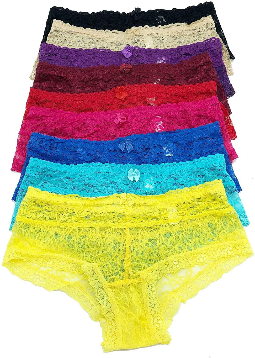 12 pieces Underwear Basic Women Assorted Bikini Panty S M L XL (XLarge