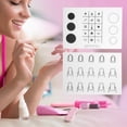thumbnail image 2 of Unique Bargains Reusable Nail Art Stamping Mat 2 Pcs White Option A + Option B, 2 of 5