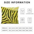 thumbnail image 5 of ONETECH Decorative Throw Square Pillow Case Cover Cushion Covers Yellow Zebra Animal Print Pattern  Home Sofa Decor Pillowcase, 5 of 5