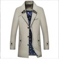 thumbnail image 3 of Gabardina de otoño e invierno para hombre, chaquetas extra largas, abrigo largo informal para hombre, rompevientos de moda de terciopelo de invierno 8XL, 3 of 5