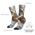 thumbnail image 4 of Vsdgher Wolf Family Winter Wonderland Crew Socks for Men & Women, Breathable Casual Athletic Ankle Socks, 4 of 6