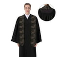 thumbnail image 4 of Fotbe American Flag with Desert Camouflage Printed Class of 2024 Graduation Stole, 4 of 7