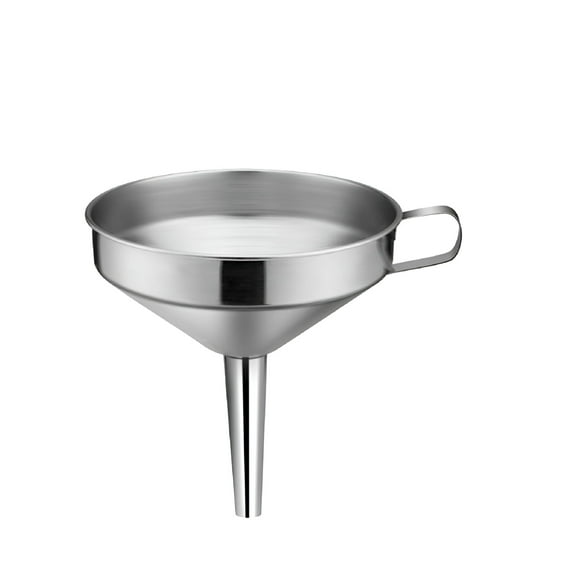 ACDANC Stainless Steel Wide Mouth Large Funnel with Detachable Strainer/Filter for Cooking Oil and Transmission Liquid and Powder,Food Grade Metal Kitchen Funnels Strainer Filter Tool