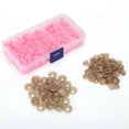 thumbnail image 2 of Lot de 100 vis en forme de haricot noir pour poupée, accessoires de jouets éducatifs faits à la main (rose), 2 of 3