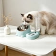 thumbnail image 5 of EGNMCR Cats Bowl Two In One Drinking Water Dog Water Bowl Rice Bowl Pet Bowl Drinking Water Feeding All One Suitable For Dogs And Cats To Live And Drink Water Plastics cat bowl, 5 of 5