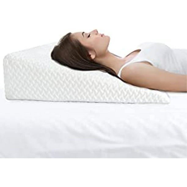 Milliard Wedge Pillow for Sleeping, with Memory Foam Top, Breathable