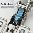 thumbnail image 3 of 4 Pack 2 Pairs European Kitchen Cabinet Hinges Soft Close Full Overlay Cabinet Door Hinges Heavy-Duty Frameless Adjustable Concealed Cabinet Cup Hinge Full Overlay Full Overlay, 3 of 5