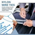thumbnail image 4 of Uxcell Cable Zip Ties Self-Locking Nylon Wire Tie Wraps Heavy Duty for Indoor and Outdoor Blue 8 Inch, 4 of 6