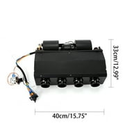 Miumaeov 12V AC Air Conditioner Evaporator Heater Cooler Assembly Unit & Heater Kit for Car Truck Universal Under Dash Evaporator Heater Cooler 3 Speed Max Air Volume 600 CFM