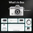 thumbnail image 6 of Yhaizhuy 32GB Mini Thumb Digital Camera,180° Flip Screen,1.47" Ips Flip Screen Retro Ultra-Portable Keychain Digital Camera,White﻿, 6 of 10
