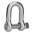 thumbnail image 2 of Wchiuoe D Ring Anchor Shackle 304 Stainless Steel Screw Pin Chain Connector Marine Land Lifting Tool,Chain Wire Rope Connector,Stainless Steel Anchor Shackle, 2 of 8