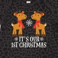 thumbnail image 4 of Inktastic Twins Our 1st Christmas Reindeer Boys or Girls Baby Bodysuit, 4 of 5