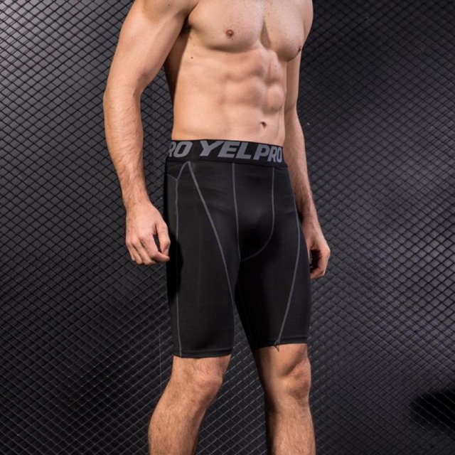 Greyghost Shorts de Sport Compression pour Hommes Collants de Musculation d'Été Super Extensibles