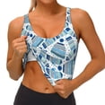 thumbnail image 3 of Fotbe Winter Knit Hat and Socks Sujetador Deportivo Largo sin Aros para Mujer con Almohadillas y Soporte Medio, Transpirable y Absorbente, Camiseta Tipo Chaleco o Tank Top-X-Large, 3 of 8