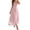 Pink, variant on Women's Texture Sweetheart Neck Backless Cami Dress with Ruched Ties Bodice and Lining Lyocell 85% Polyamide 15%