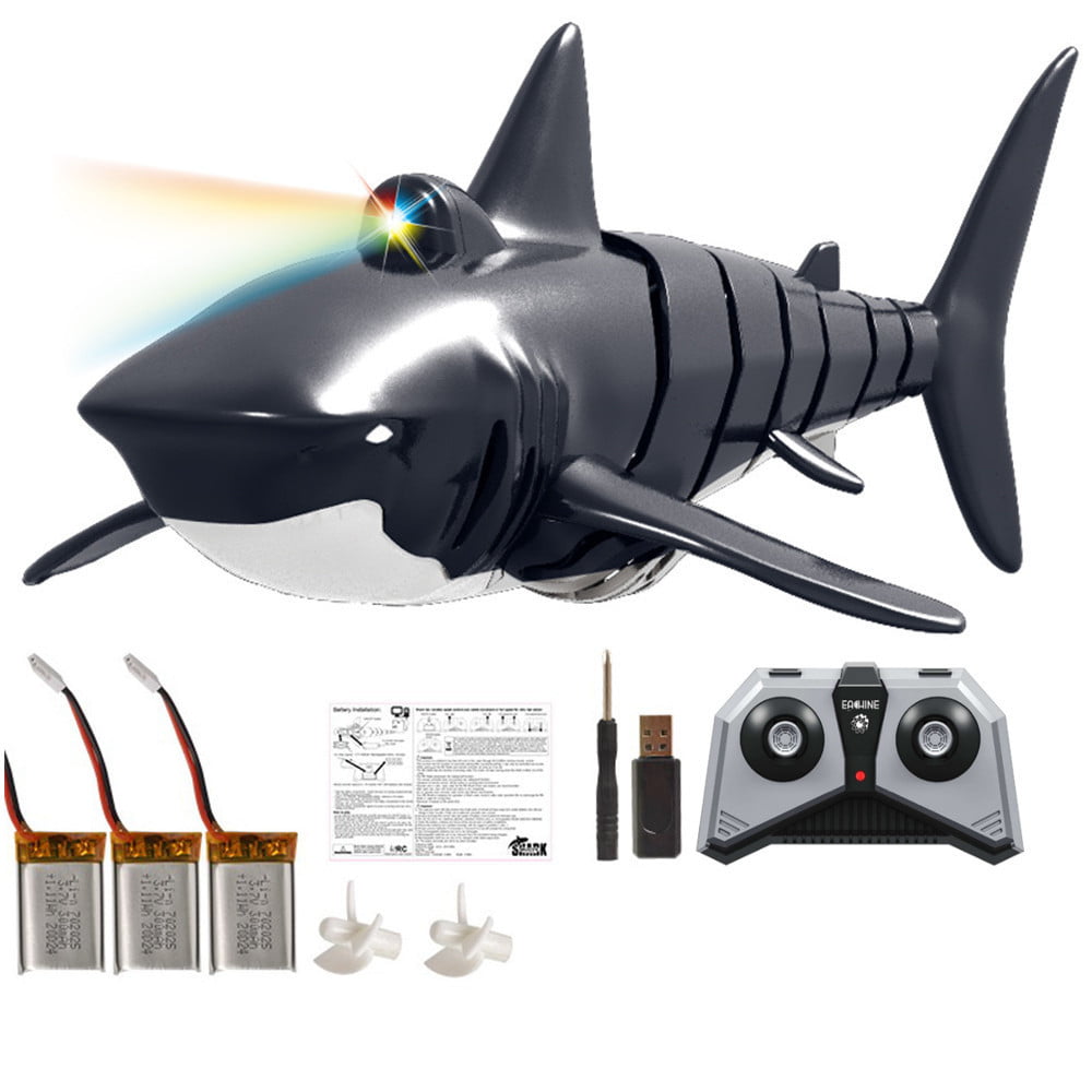 Eachine RC Boat Simulation Shark 2.4GHz Remote Control High Speed Electric Boat 