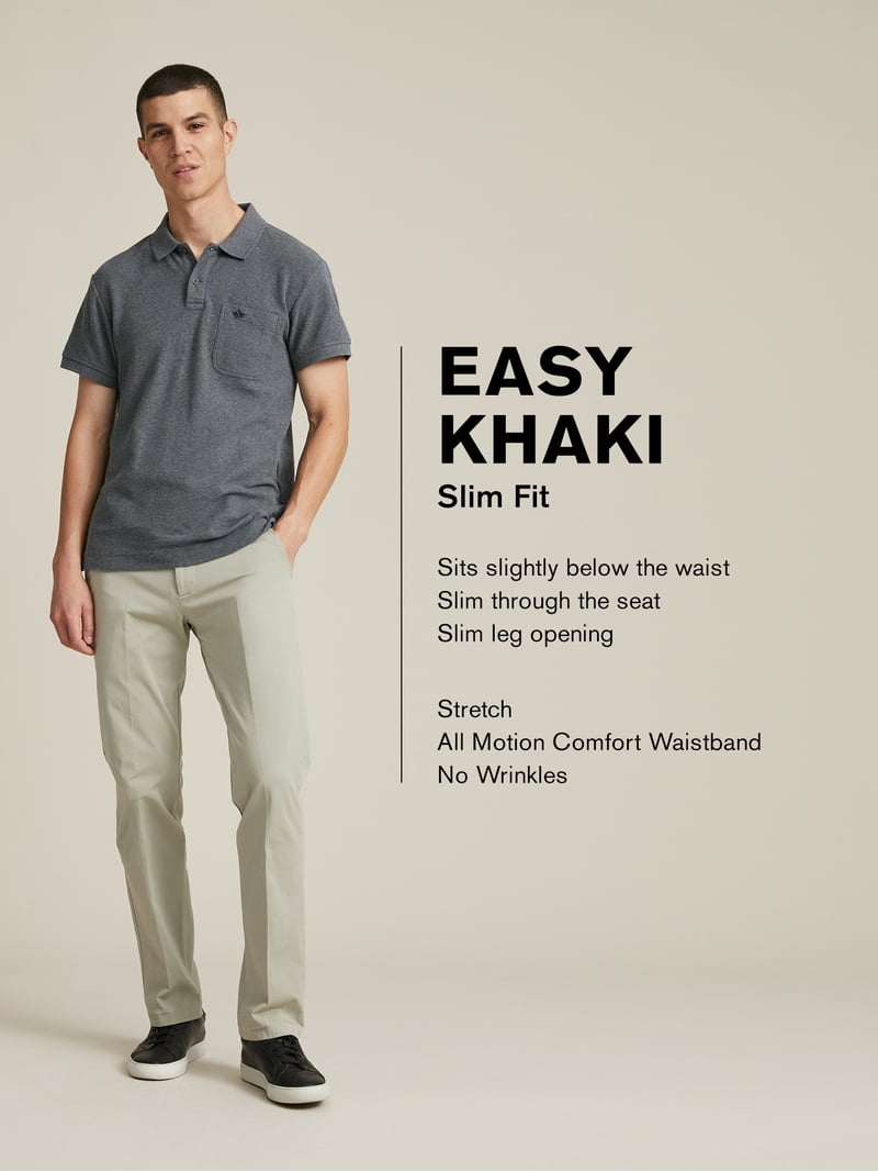 slim fit dress slacks Dockers Men's Big & Tall Jean Cut Classic-Fit All Seasons Tech Khaki Pants main image 0